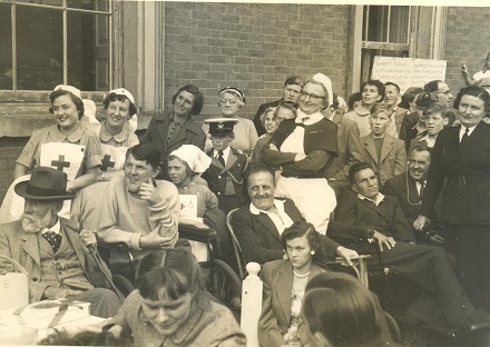 Residents and volunteers at Staunton Harold Hall